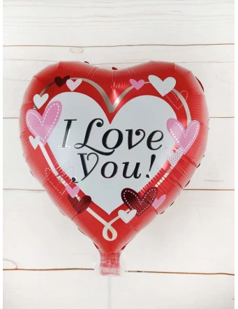 Globo I Love You Red