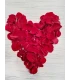 Corazón de petalos de rosas