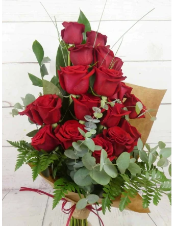 Ramo fúnebre 18 rosas