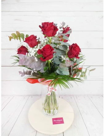 Docena rosas rojas en Valencia