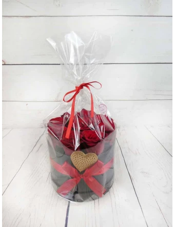 Caja Negra 9 Rosas Rojas