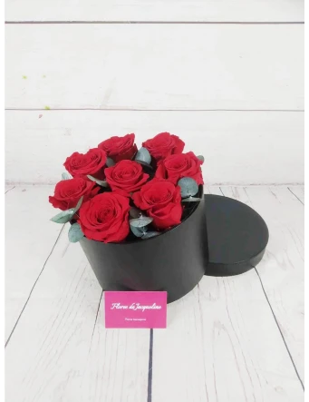 Caja con Rosas Preservadas