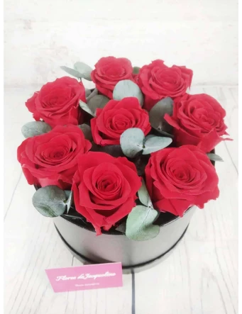 Caja con Rosas Preservadas