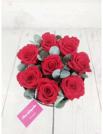 Caja con Rosas Preservadas