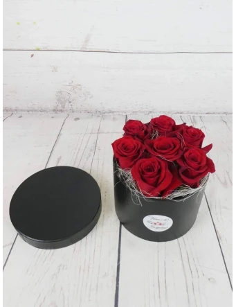 Caja Negra 7 Rosas Rojas