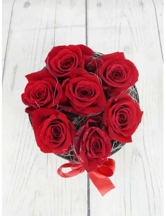 Caja Negra 7 Rosas Rojas