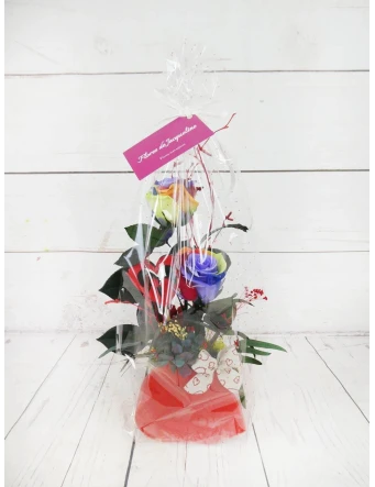 Rosas Preservadas Arcoíris