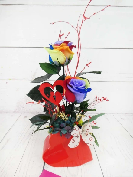 Rosas Preservadas Arcoíris