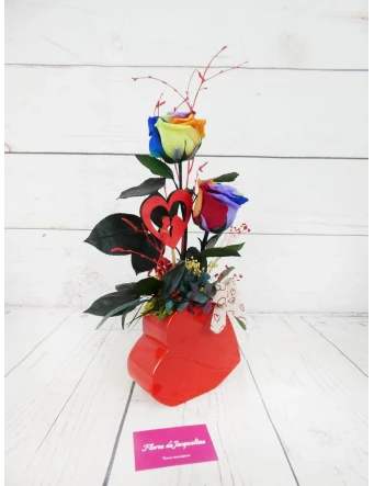 Rosas Preservadas Arcoíris
