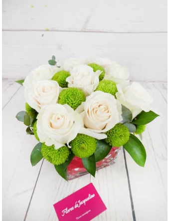 Luz de Luna (9 Rosas Blancas)