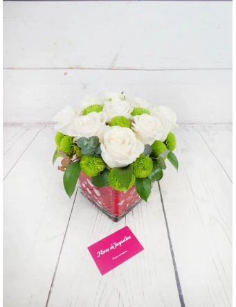 Luz de Luna (9 Rosas Blancas)