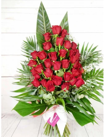 Ramo funerario de 25 rosas