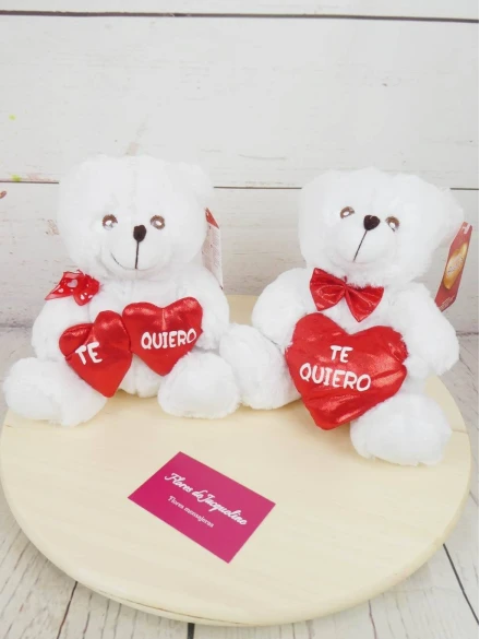 Pack de chocolate, flores y peluche