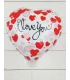 Globo I Love You White